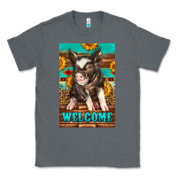 Charcoal Heather western pig garden Classic Tee - LillyAllenDesigns