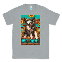 Heather Grey western pig garden Classic Tee - LillyAllenDesigns
