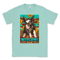 Seafoam western pig garden Classic Tee - LillyAllenDesigns