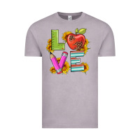 Vintage Zinc love with pen and  serape leopard Vintage Tee - Artiststas