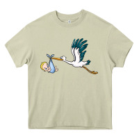 Mossy stork with baby boy Heavy Core Tee - BarkalooDesign