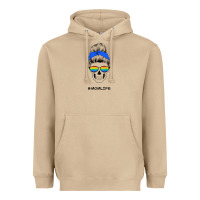 Mushroom Blue Glitter Rainbow Mom Skull Heavyweight Hoodie - Bettercallsaul
