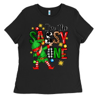 Black im the sassy one elf Ladies Tee - Zillion Design Studio