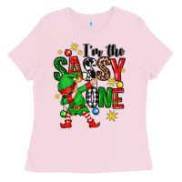 Bubblegum Pink im the sassy one elf Ladies Tee - Zillion Design Studio