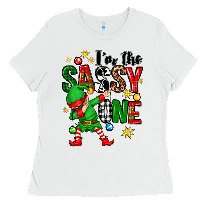 Im The Sassy One Elf Ladies Tee by Zillion Design Studio | Teevron