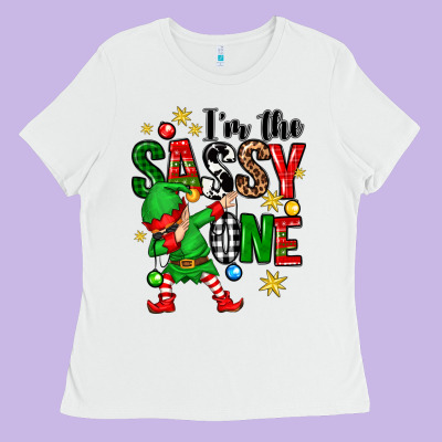Im The Sassy One Elf Ladies Tee Designed By Zillion Design Studio