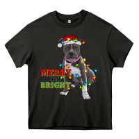 Asphalt merry and bright pitbull Heavy Core Tee - RanaPortraitStore