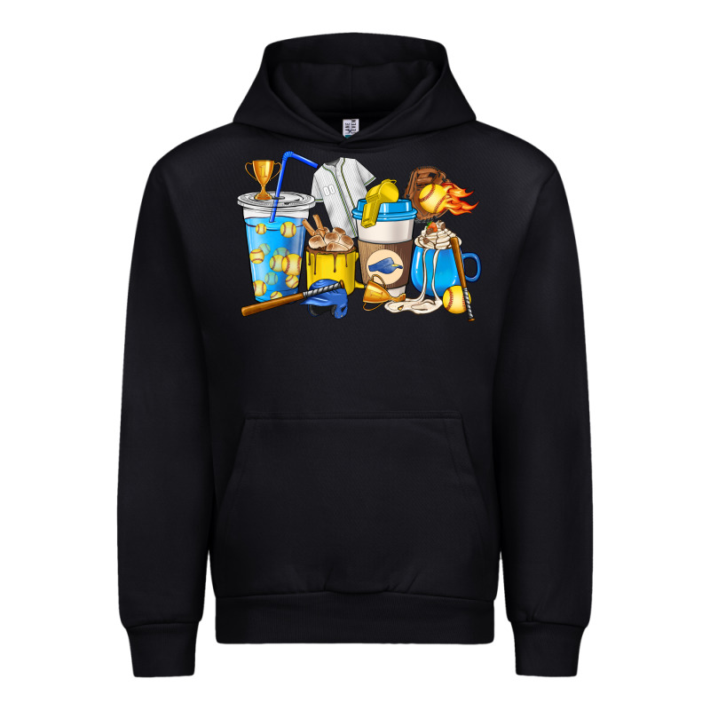 Softball Coffee Cups Urban Hoodie by HowdyJamesFarm | Teevron