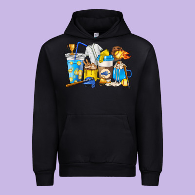 Softball Coffee Cups Urban Hoodie Designed By Howdyjamesfarm