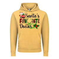 Vintage Mustard santa's favorite doctor Vintage Hoodie - AdoDesignShop