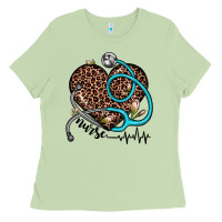 Matcha nurse leopard heart Ladies Tee - JahusDesignShop
