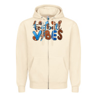 Sandshell football vibes Zipper Hoodie - MaliasSmallBusiness