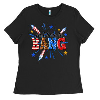 Black just here to bang Ladies Tee - texasbilliewilder