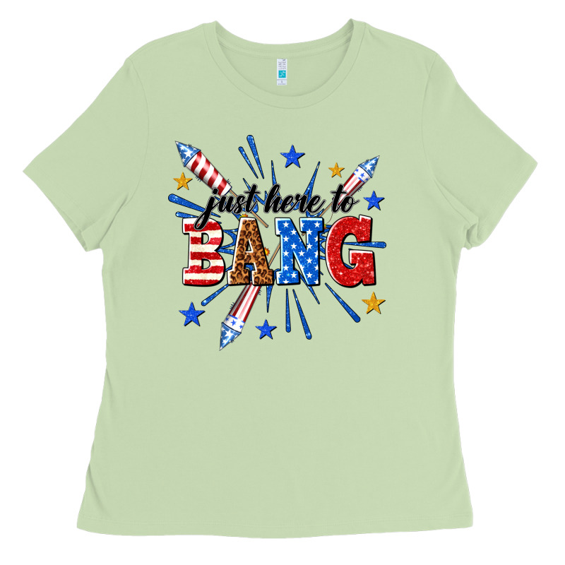 Just Here To Bang Ladies Tee by texasbilliewilder | Teevron