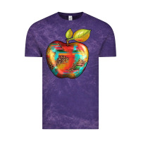 Cloud Purple leopard turquoise glitter serape Vintage Tee - Artiststas
