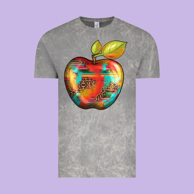 Leopard Turquoise Glitter Serape Vintage Tee Designed By Artiststas