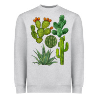 Heather Grey watercolor cactus bundle preview Heavyweight Sweatshirt - BarkalooDesign