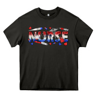 Asphalt american nurse Heavy Core Tee - texasbilliewilder
