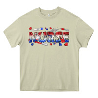 Mossy american nurse Heavy Core Tee - texasbilliewilder