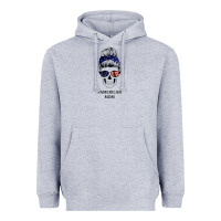 Heather Grey American Stars, American Flag Patterned Mom Skull Heavyweight Hoodie - Bettercallsaul