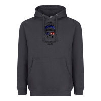 Smoke American Stars, American Flag Patterned Mom Skull Heavyweight Hoodie - Bettercallsaul
