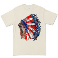 Bone american flag indian headdress Premium Tee - RanaPortraitStore