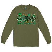 Army Green happy st.patrick's day Long Sleeve Tee - MaliasSmallBusiness