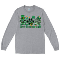 Heather Grey happy st.patrick's day Long Sleeve Tee - MaliasSmallBusiness