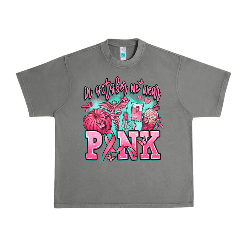 In October We Wear Pink Urban Heavy Tee by AdoDesignShop | Teevron