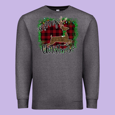 Merry Christmas Deer Premium Sweatshirt Designed By Bettercallsaul