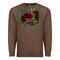 Chestnut Merry Christmas Deer Premium Sweatshirt - Bettercallsaul