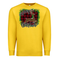 Lemon Merry Christmas Deer Premium Sweatshirt - Bettercallsaul