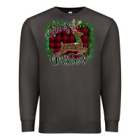 Smoke Merry Christmas Deer Premium Sweatshirt - Bettercallsaul