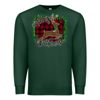 Sports Green Merry Christmas Deer Premium Sweatshirt - Bettercallsaul