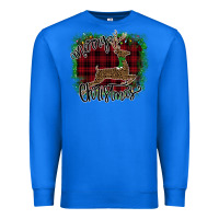 True Royal Merry Christmas Deer Premium Sweatshirt - Bettercallsaul