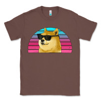 Chestnut doge coin bitcoin hodl retro sunset Classic Tee - Jasminsmagicworld