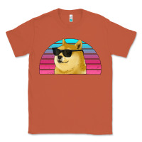 Copper doge coin bitcoin hodl retro sunset Classic Tee - Jasminsmagicworld