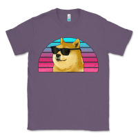 Lavender doge coin bitcoin hodl retro sunset Classic Tee - Jasminsmagicworld