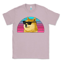 Lilac doge coin bitcoin hodl retro sunset Classic Tee - Jasminsmagicworld