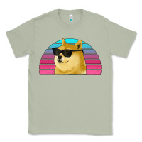 Matcha doge coin bitcoin hodl retro sunset Classic Tee - Jasminsmagicworld
