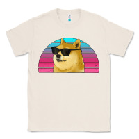 Natural doge coin bitcoin hodl retro sunset Classic Tee - Jasminsmagicworld