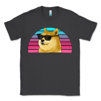 Smoke doge coin bitcoin hodl retro sunset Classic Tee - Jasminsmagicworld