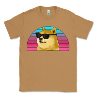 Toasted Coconut doge coin bitcoin hodl retro sunset Classic Tee - Jasminsmagicworld