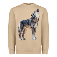 Mushroom wolf Heavyweight Sweatshirt - LillyAllenDesigns