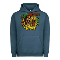 Pigment Midnight Navy Black history Urban Hoodie - HowdyJamesFarm