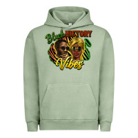 Pigment Oil Green Black history Urban Hoodie - HowdyJamesFarm