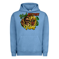 Pigment Pebble Blue Black history Urban Hoodie - HowdyJamesFarm