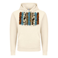 Vintage Artic tool leather leopard cowhide backround Vintage Hoodie - RanaPortraitStore