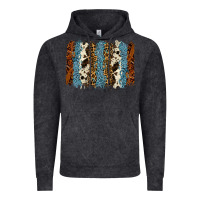 Vintage Black tool leather leopard cowhide backround Vintage Hoodie - RanaPortraitStore