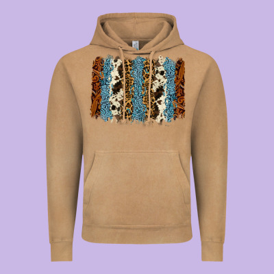 Tool Leather Leopard Cowhide Backround Vintage Hoodie Designed By Ranaportraitstore